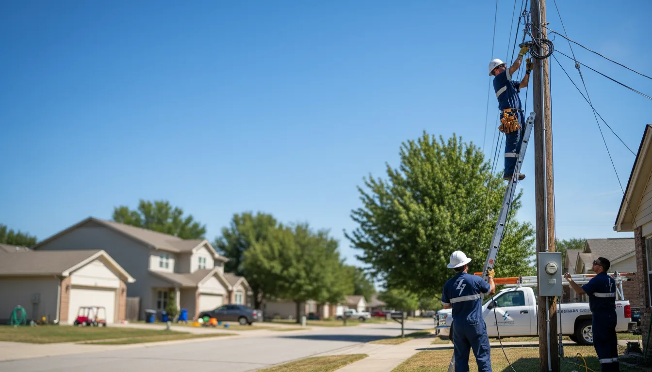 Residential electrician providing installation services in Sayner, WI